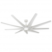 TroposAir 82" LIberator Ceiling Fan - Pure White w/ 18W LED Array Light