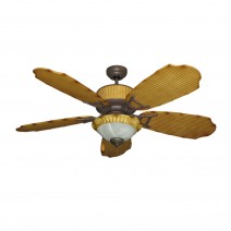 Cabana Breeze Bamboo Ceiling Fan with Light