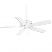 60" Minka Aire Sunseeker Ceiling Fan - Flat White Finish with Flat White Blades