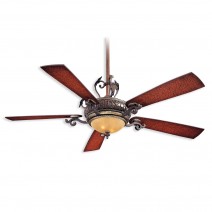 56" Minka Aire Napoli LED Ceiling Fan - Sterling Walnut Finish with Sterling Walnut Shaded Blades and Integrated Light