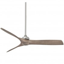 Minka Aire F853-BN/AMP Aviation 60" Three Blades Ceiling Fan - Brushed Nickel with Ash Maple