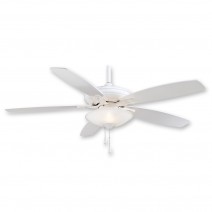 52" Mojo Ceiling Fan by Minka Aire F522-WH - White on White Finish