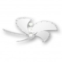 Raindance Nautical Ceiling Fan - Pure White - Pure White Blades