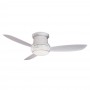 52" Minka Aire Concept II F519L-WH Ceiling Fan - White Flush Mount with Light