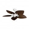 42" Bombay Ceiling Fan - Pure White - Oiled Bronze Blades