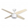 52" Fresco Ceiling Fan - Pure White w/ Bleached Oak Blades