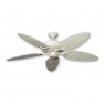 Raindance Bamboo Palm Ceiling Fan - Antique White Blades (bamboo side shown)