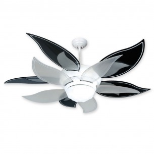 Craftmade Flower Ceiling Fan w/ Black & Translucent Blades - BL52W-BBL52BLK