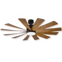 Modern Forms 60" Windflower Ceiling Fan | FR-W1815-60L-MB/DK - Matte Black