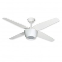 52" Fresco Ceiling Fan by TroposAir - Pure White Fan with LED Light & Remote