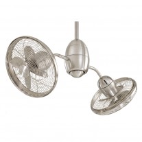 36" Gyrette Ceiling Fan, Minka Aire F302-BN - Small Dual Ceiling Fan