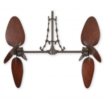Palisade Ceiling Fan - Oil Rubbed Bronze w/ B5080CP Cairo Purple Blades (indoor) - Filigree Accessory Sold Separately