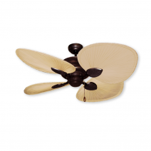 48" Palm Breeze II Ceiling Fan - Oil Rubbed Bronze - Natural Palm Blades