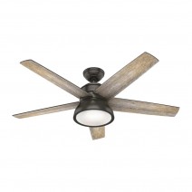 52" Hunter Abernathy Ceiling Fan With LED Module - 50030 - Noble Bronze