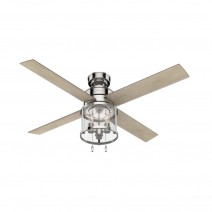 52" Hunter Astwood Ceiling Fan With LED Module - 50270 - Polished Nickel