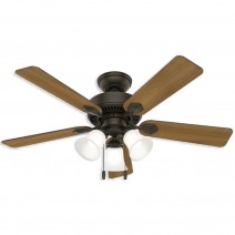 44" Hunter Swanson indoor Ceiling Fan With LED Module - 50881 - New Bronze