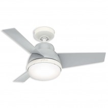 36" Hunter Valda indoor Ceiling Fan With LED Module - 51328 - Dove Grey
