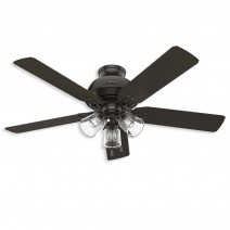 52" Hunter River Ridge Outdoor Ceiling Fan With LED Module - 51364 - Noble Bronze