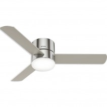  52" Hunter Minimus indoor Ceiling Fan With LED Module - 51431 - Brushed Nickel