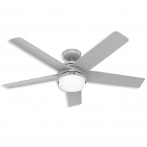 52" Hunter Yuma Outdoor Ceiling Fan With LED Module - 51453 - Dove Gray