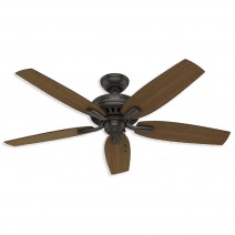  52" Hunter Newsome Collection Outdoor Ceiling Fan 53323 - Premier Bronze, ETL Damp
