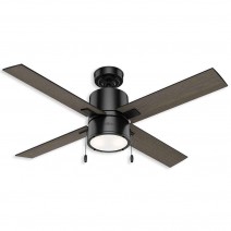 52" Hunter Beck Indoor Ceiling Fan With LED Module - 54215 - Matte Black