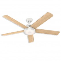 60" Hunter Romulus indoor Ceiling Fan With LED Module - 59484 - Wifi Collection DR Fresh White
