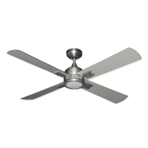 52" TroposAir Captiva Ceiling Fan - Satin Steel / Silver Blades
