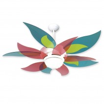 Craftmade Bloom Flower Ceiling Fan w/ Candy Blades - BL52W-BBLCNDY