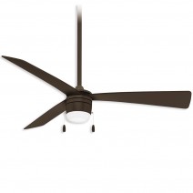 44" Minka Aire Vital LED Indoor Ceiling Fan - oil rubbed bronze finish with oil rubbed bronze blades and LED light kit