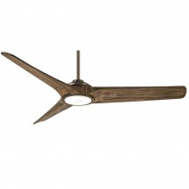 68" Minka Aire Timber LED  Indoor Ceiling Fan - heirloom bronze finish with aged boardwalk blades and LED light kit