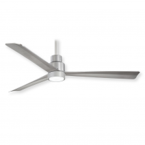 Minka Aire Simple F787-SL - 52" Indoor/Outdoor DC Ceiling Fan - Silver