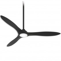 60" Minka Aire F868L-CL/CL - Sleek Ceiling Fan - Coal Finish with Coal Blades and LED light kit