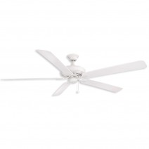 72" Fanimation Edgewood Wet Outdoor Ceiling Fan Matte White finish with Matte White Blades