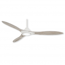 60" Minka Aire F868L-WHF - Sleek Ceiling Fan - Seasoned Wood Blades