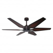 60" TroposAir Optum WiFi Enabled Ceiling Fan - Oil Rubbed Bronze with distressed walnut
