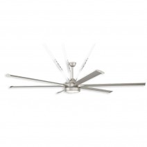  102" Craftmade Prost Ceiling Fan With LED Module - PRT102PN6 - Painted Nickel