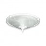 FL173 Ringed Bowl Fan Light - Pure White