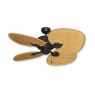 48" Palm Breeze II Ceiling Fan - Oil Rubbed Bronze - Woven Bamboo Natural