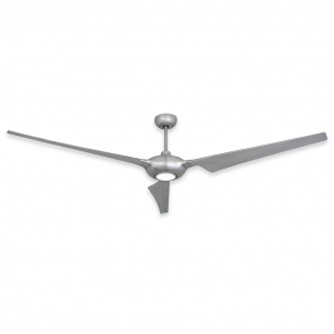 76" Ion Ceiling Fan - Brushed Nickel - Shown with optional LED Light (sold separately)