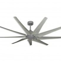72" TroposAir Liberator WiFi Indoor/Outdoor Smart Ceiling Fan - Brushed Nickel w/ Stone Blades