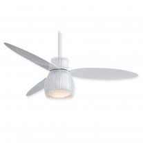Uchiwa Ceiling Fan by Minka Aire Fans - F824-WH 56 Inch Span w/ Integrated Light