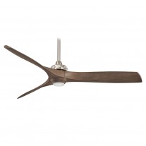 60" Aviation LED Ceiling Fan by Minka Aire - F853L-BN/AMP Brushed Nickel w/ Ash Maple Blades