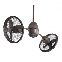 36" Gyrette Ceiling Fan, Minka Aire F302-RRB - Small Dual Ceiling Fan