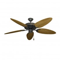 52" Outdoor Wet Rated Bamboo Raindance Ceiling Fan Oil Rubbed Bronze - 6 Blade Finishes