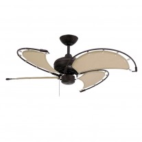 40" TroposAir Voyage Ceiling Fan In Oil Rubbed Bronze With Khaki Blades