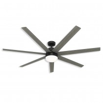 70" Hunter Phenomenon indoor Ceiling Fan With LED Module - 51379 - Matte Black