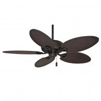 Charthouse Ceiling Fan 55073 - Onyx Bengal w/ Plantation Rattan Dark Brown Blades