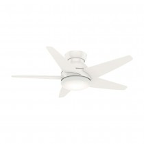 44" Casablanca Isotope Low Profile Indoor Ceiling Fan With LED Module - 59350 - Fresh White