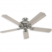60" Hunter Royal Oak indoor Ceiling Fan 51120 - Brushed Nickel